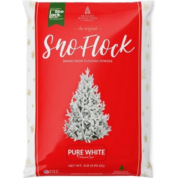 Snow Flock Powder; Realistic Instant Snow for Christmas Trees & Decor; 2 Pounds - Picture 1 of 7